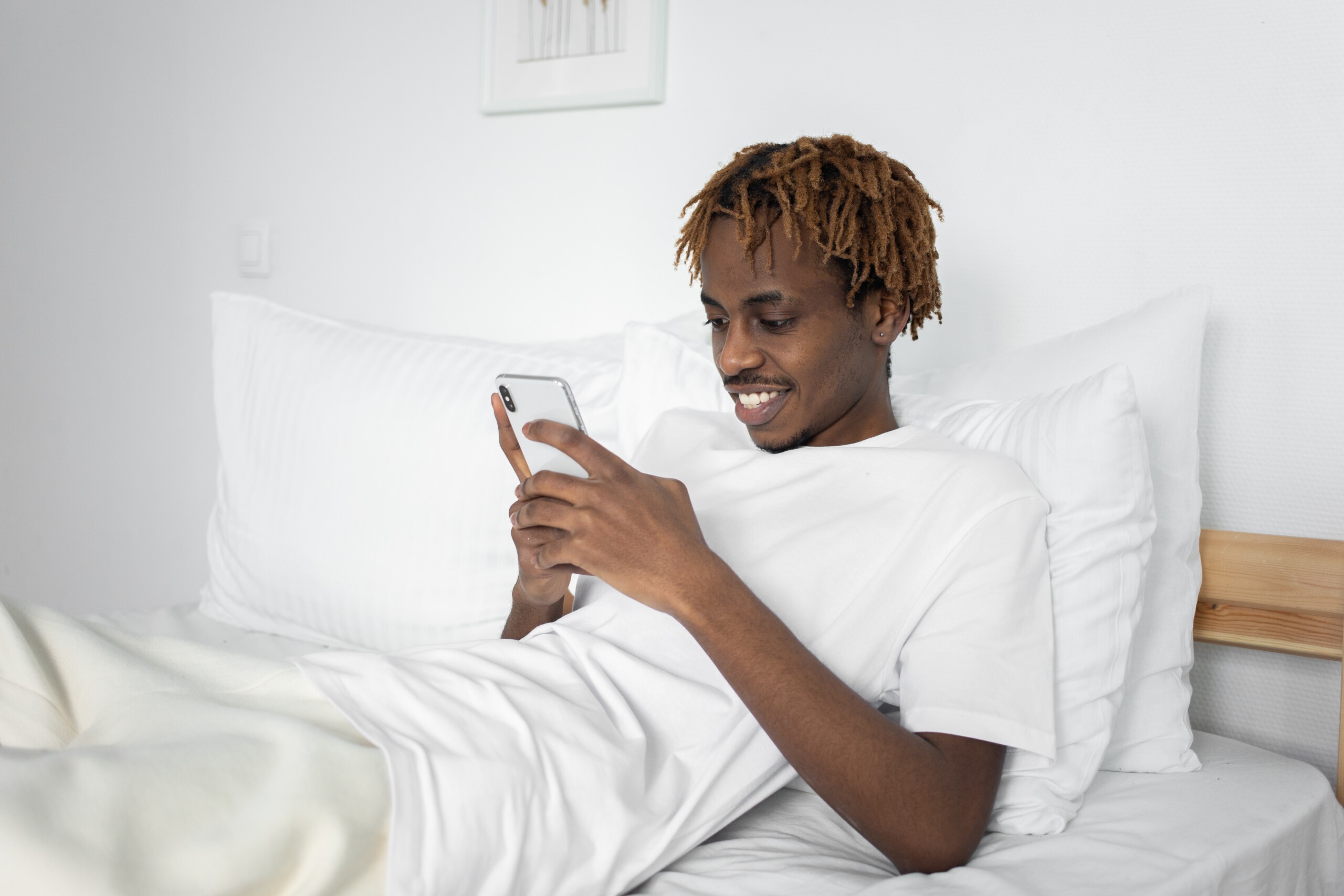 Man looking at his phone